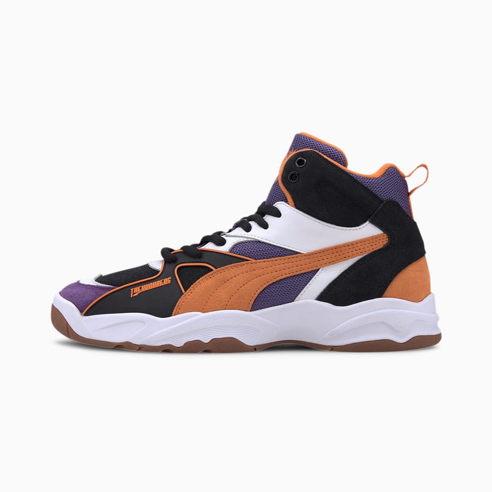 Puma x THE HUNDREDS Performer Mid Cut Férfi Sportcipő - Fekete/Narancssárga ( Hungary - DBRXF2718 )